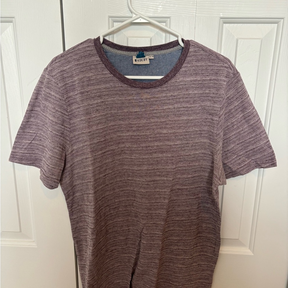 Men’s Heathered Purple Crew Neck Shirt